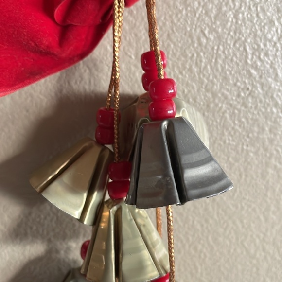 Vintage Door Bell Hanging Christmas Decor soup Can Lid Old Christmas Bells - Picture 2 of 7